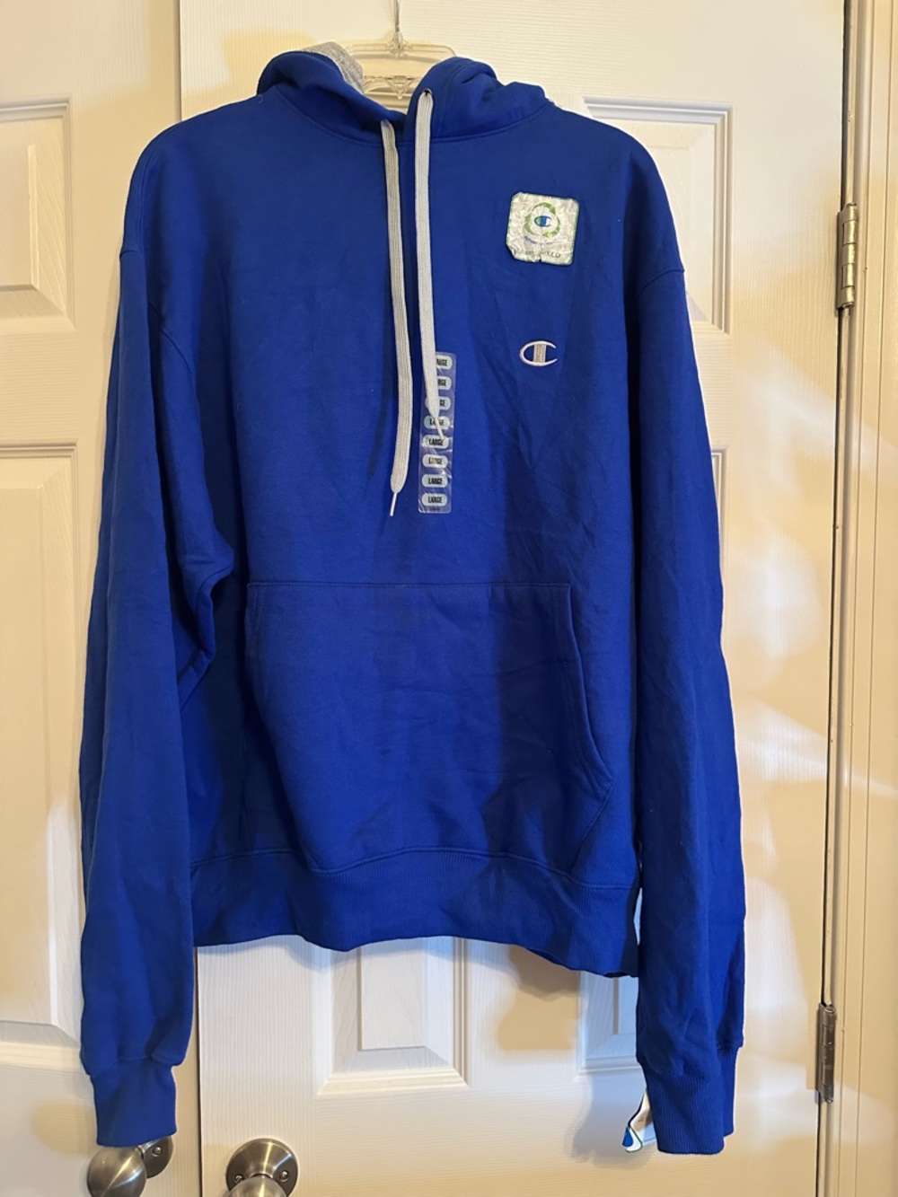 NWT (2) Champion Men's Royal Blue & Navy Zip-Up Hoodies, Large - Picture 6 of 8